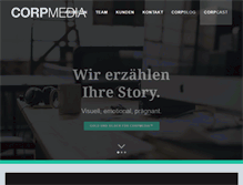 Tablet Screenshot of corpmedia.ch
